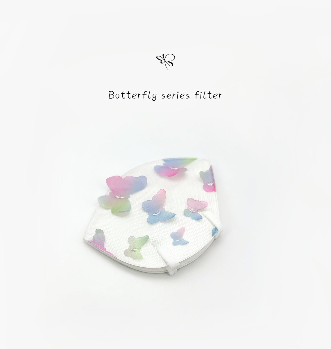zhouliang_mask's tweet image. The rainbow butterfly filter is planned for production. In addition, we have newly designed a black butterfly and are taking photos of it.
