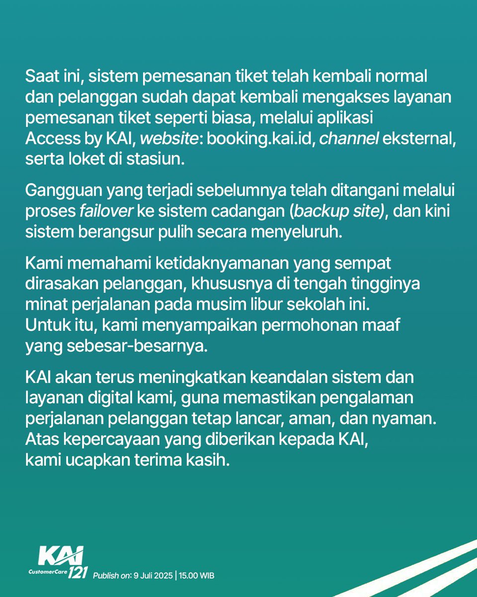 Kereta Api Indonesia tweet media
