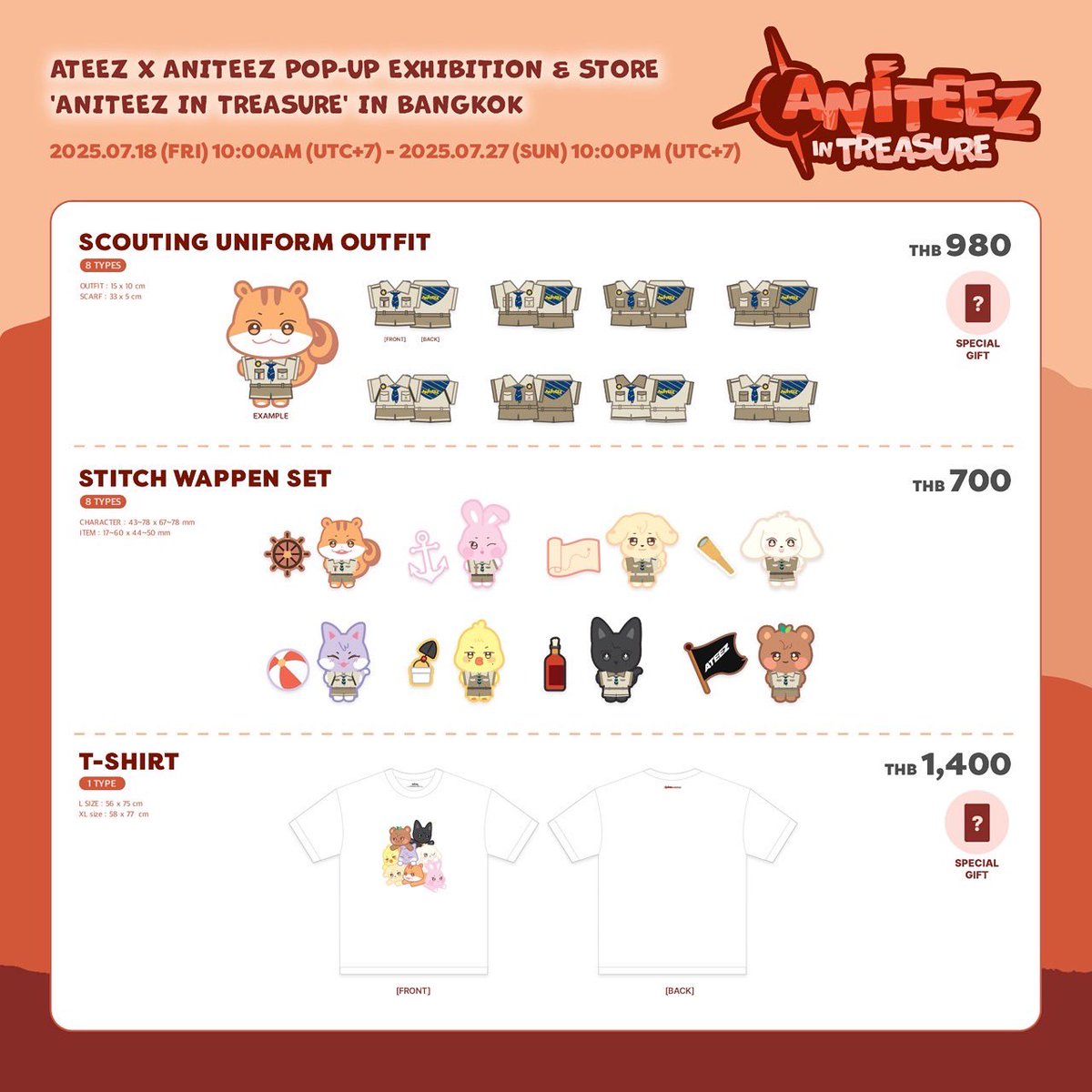 Kpopmerch_TH's tweet photo. [⛵] #ATEEZ X #ANITEEZ
POP-UP STORE
🏜 ‘ANITEEZ IN TREASURE’ IN BANGKOK🏜

💰รายการสินค้า
💰MD LIST

🗓️ 07.18 FRI - 07.27 SUN 
⏰ 10:00 - 22:00 (UTC+7)
📍 KPOPMERCH, Central World, 5th floor

@ATEEZofficial

#에이티즈 #애니티즈
#ANITEEZ_IN_TREASURE 
#ANITEEZ_IN_TREASURE_IN_BKK https://t.co/geOFOSSwNG
