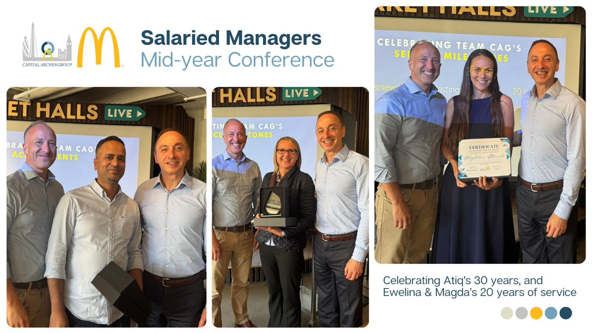 Celebrating Remarkable Milestones 

👏 Atiq – 30 years of service
 👏 Ewelina &amp; Magda – 20 years of service each

Thank you for everything you bring to Capital Arches Group — here’s to many more successful years ahead!

#TeamCAG