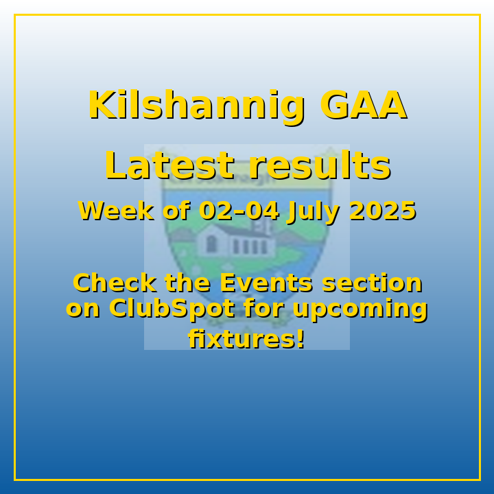 Kilshannig GAA – Latest Results
Get all the latest news on the Kilshannig GAA app member.clubspot.app/club/kilshanni…