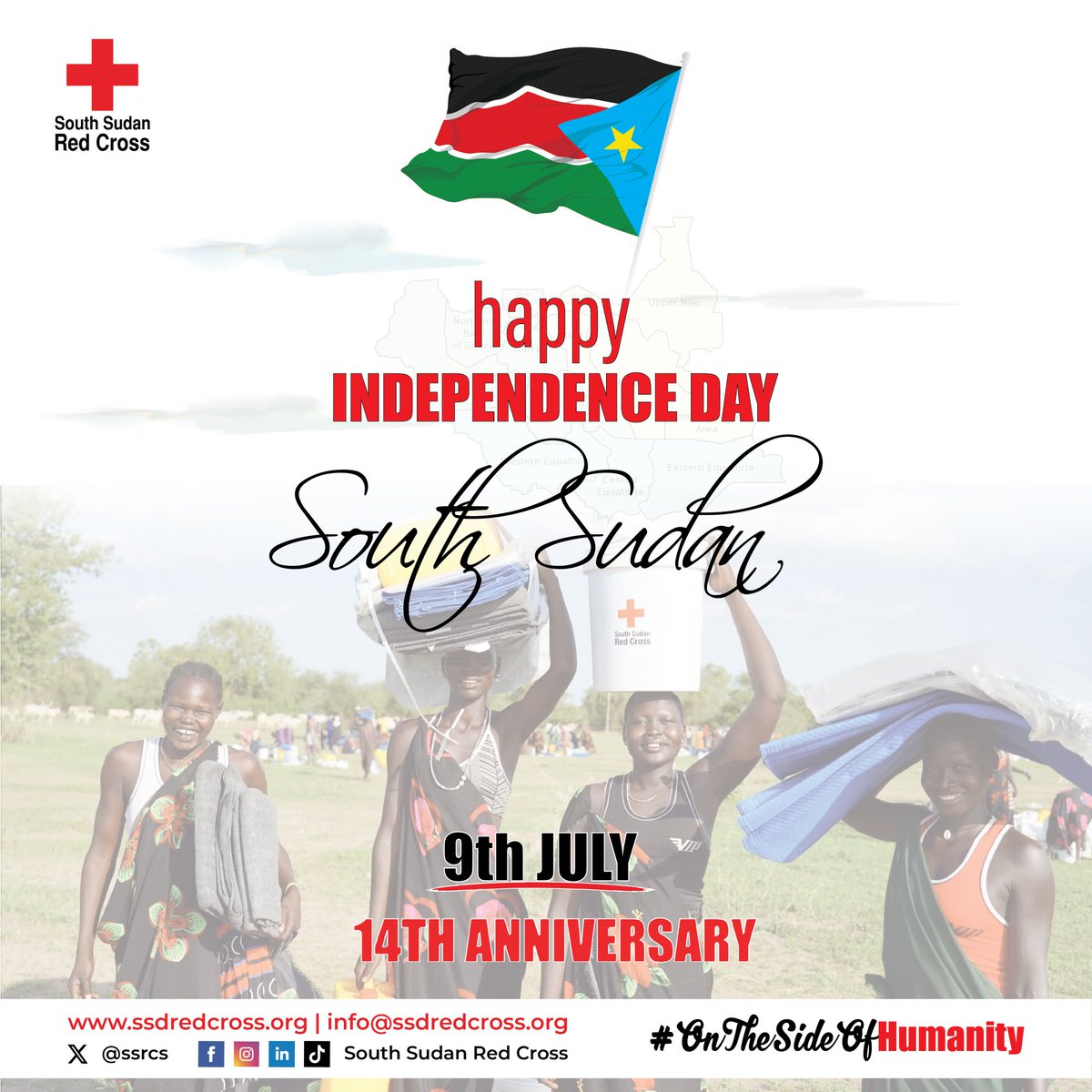 Did you know?

The South Sudan Red Cross was founded on this very day, marking a formal establishment as the National Society of #SouthSudan, &amp; recognized by the government of South Sudan in March, 2012, with the passage of the South Sudan Red Cross Act.

Happy Independence Day🇸🇸