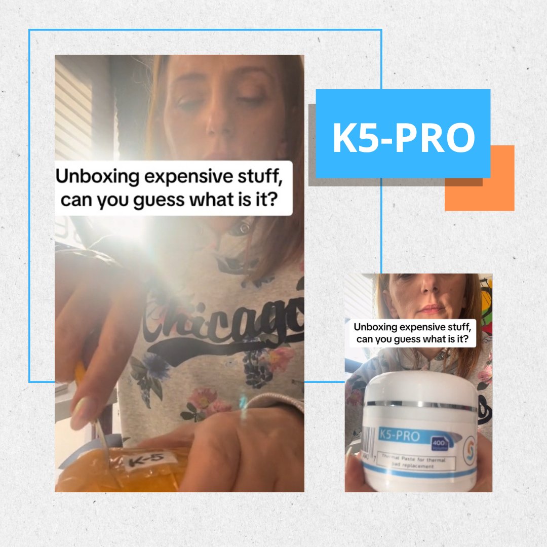 cslabs's tweet image. ✅ One of our customers opens the 400g K5 PRO box and asks if anyone can guess what it is. The most unique thermal putty, now on TikTok.

vm.tiktok.com/ZNdSd1Kn4/

---

🌍 computer-systems.gr
☎️ 2310 672 799
👣 Επισκεφθείτε το κατάστημά μας, Ίωνος Δραγούμη 46.