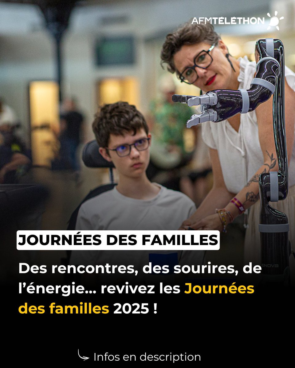 Telethon_France's tweet image. Sourires, échanges, émotions… Les Journées des Familles 2025 ont rassemblé près de 1700 personnes au Parc Floral de Paris !
Merci à tous pour ces moments forts 💛
Revivez-les ici 👉 bit.ly/4nBEReB