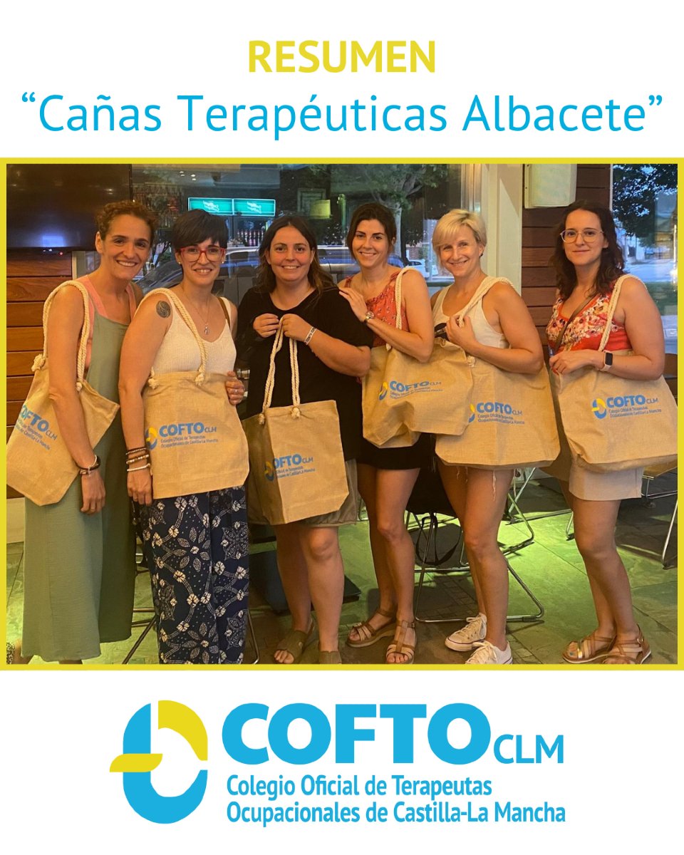 👉Cañas Terapéuticas Albacete – 8 julio
Fue una jornada enriquecedora, donde el compañerismo y la pasión por la TO se hicieron presentes en cada conversación 💙Estos encuentros nos permiten fortalecer lazos, generar ideas y seguir impulsando nuestra labor 🚀🤝
