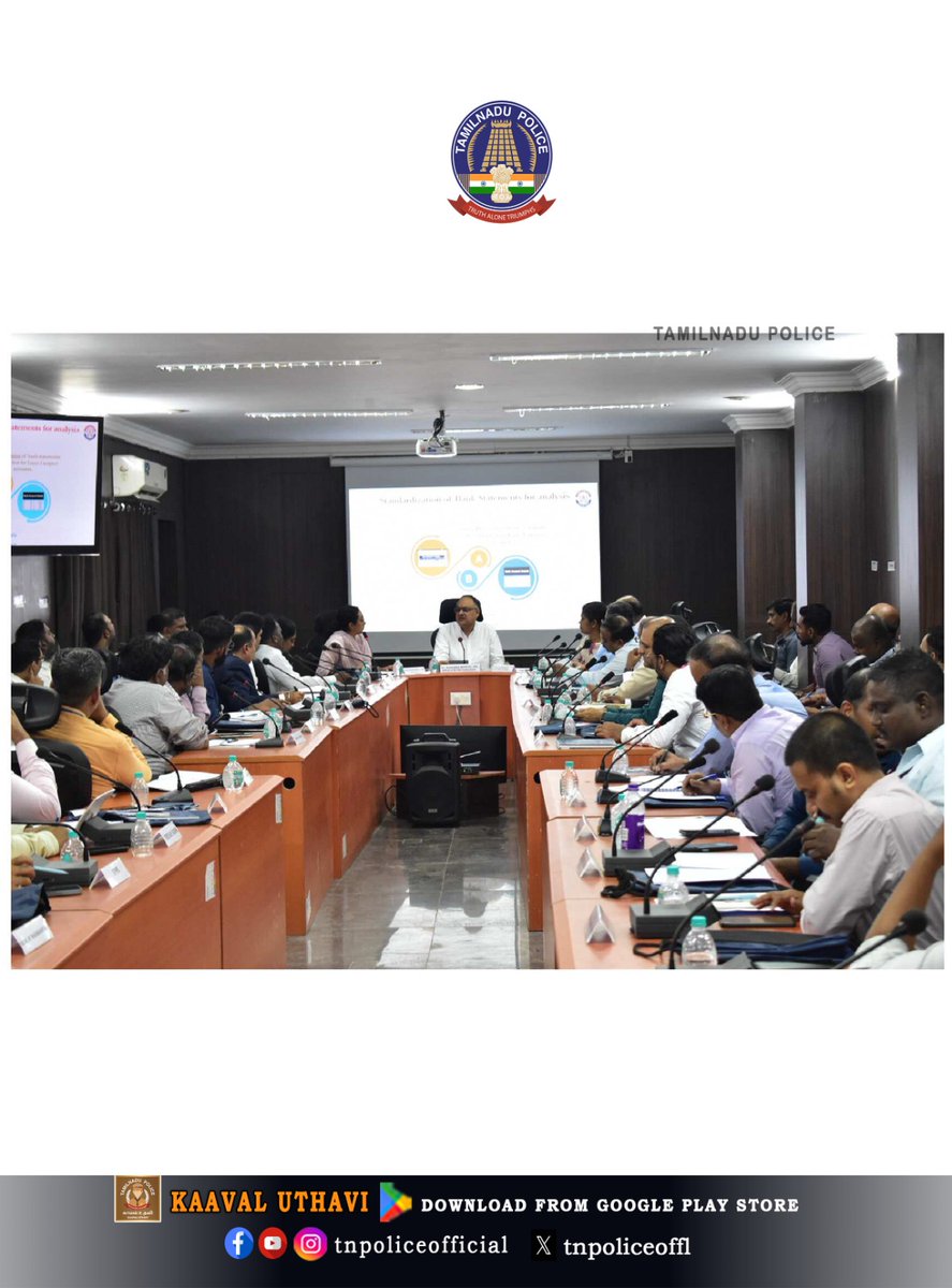 Cyber Crime Wing, Headquarters, Chennai.
State Level Cyber Threat Intelligence and Fraud Risk Coordination Meeting-PRESS NOTE

#CyberCrimeFraudRisk #CyberCrimeCoordinationMeeting #1930 #CyberCrimeScamsters #Cybersecurity #CyberCrime #TNPolice #TamilNaduPolice