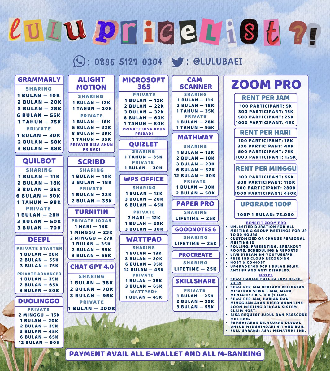lulubaei's tweet photo. ᅠ
       
      🧸 i got whatchu need! app prem¿       
    zoom pro ?! this magical baby  been     
      𝘁𝗿𝘂𝘀𝘁𝗲𝗱 since 2022. 私を信じて!🎠       
  ☎️: https://t.co/w2oF8aqk3q ⋆. 𐙚 💌: https://t.co/mzQBv6nsCU ੭ ࣪ 
                      
       ᅠ https://t.co/4EpUTn5sug