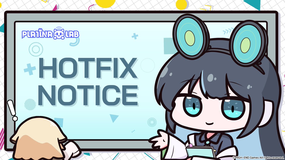 PLATiNALAB's tweet image. 📢 핫픽스 적용 안내 (2025-07-09)
7월 9일 17:00(UTC+9)에 아래 내용과 같이 핫픽스가 진행될 예정입니다.
핫픽스 배포 과정에서 별도의 서비스 점검은 진행되지 않으며, 해당 시각 이후 최신 버전의 게임 클라이언트를 설치하시면 정상적으로 게임 이용이 가능합니다.
【 오류 수정 사항 】
●…