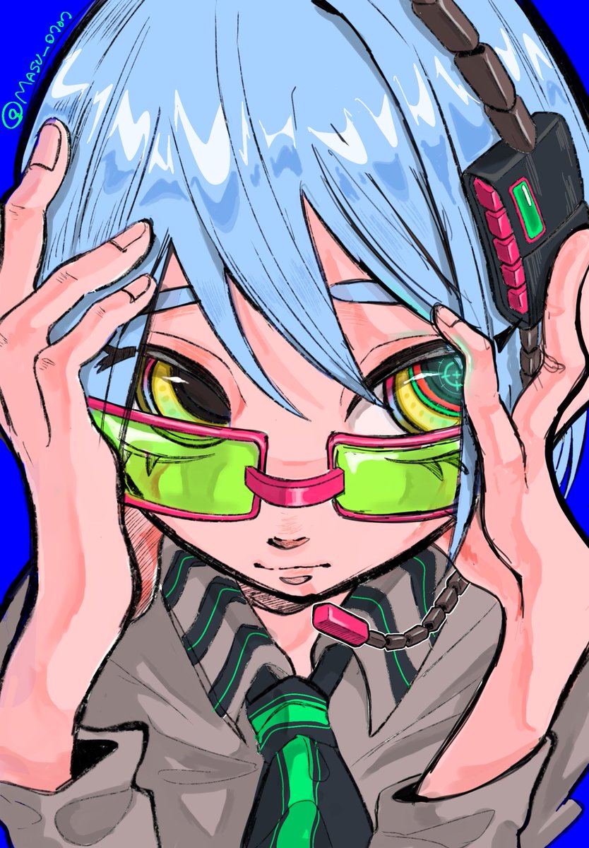 #oc #イラスト
🔊🩵❇️