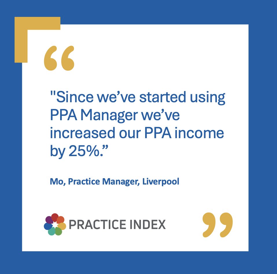Automatically calculate clawback and dispensing fees so you won't lose money on your claims. Discover how you can maximise your income with PPA Manager in the Practice Index HUB. bit.ly/40Bol4k