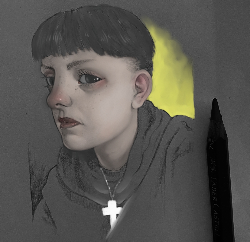 Repainted the <a href="/VANKRAUT/">VK</a> portrait from a while back because i'm on holiday and actually have some free time for a change :D