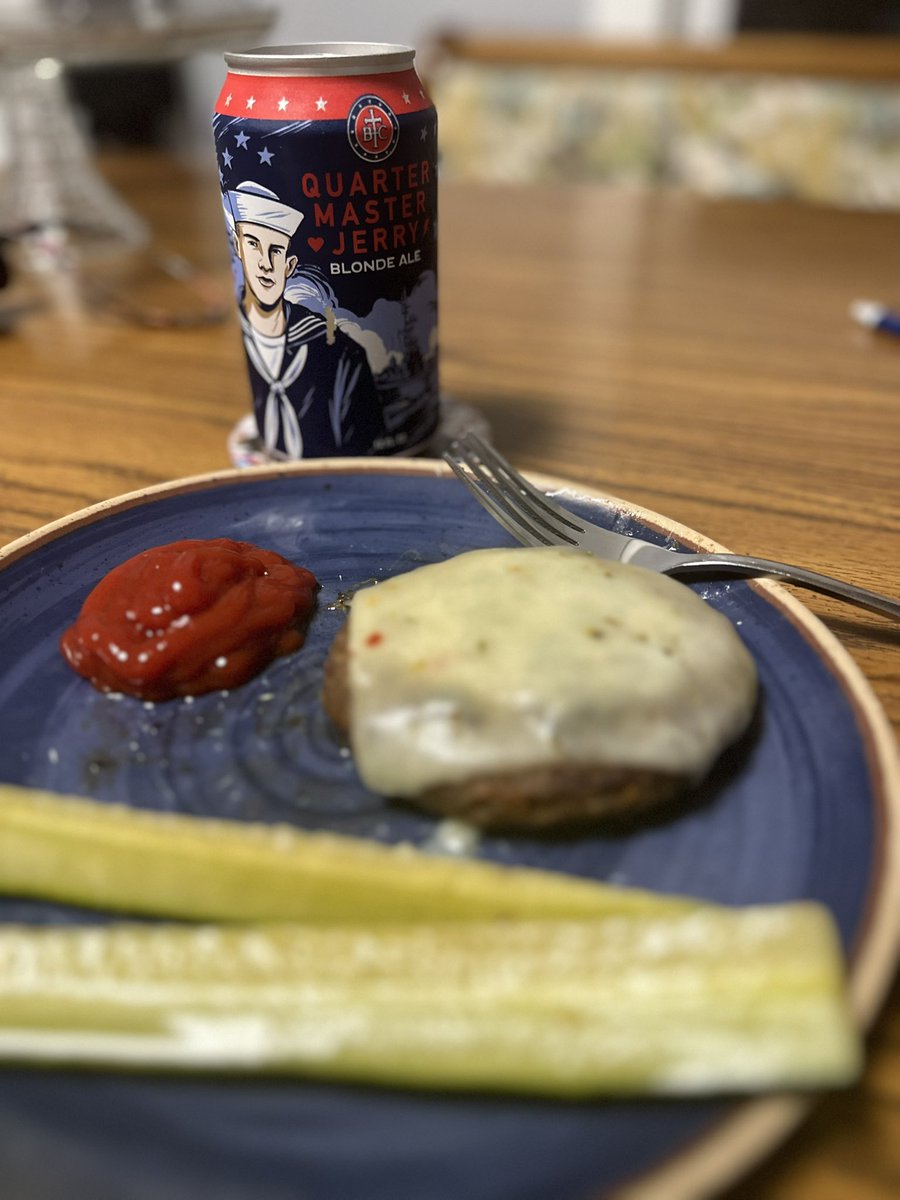 Conor Martin (@conor_leland) on Twitter photo Post workout meal of champions:
Burger made by incredibly attractive wife
Homemade spicy pickles made by the ever beautiful <a href="/guamkim1/">kim morgan</a>
Quarter Master Jerry Blond Ale from <a href="/TridentineBrew/">Tridentine Brewing</a>
I am a blessed man Post workout meal of champions:
Burger made by incredibly attractive wife
Homemade spicy pickles made by the ever beautiful <a href="/guamkim1/">kim morgan</a>
Quarter Master Jerry Blond Ale from <a href="/TridentineBrew/">Tridentine Brewing</a>
I am a blessed man