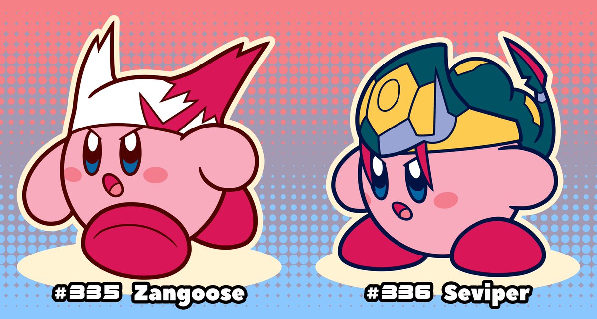 p_fritzart's tweet image. Zangoose, Seviper.