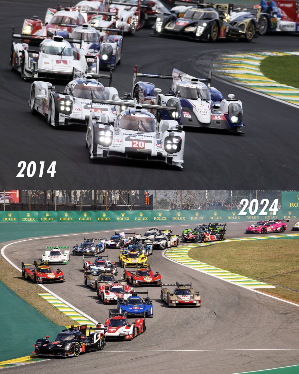 10 years apart 😮 

#FIA #FIAWEC #WEC #6HSaoPaulo 🇧🇷