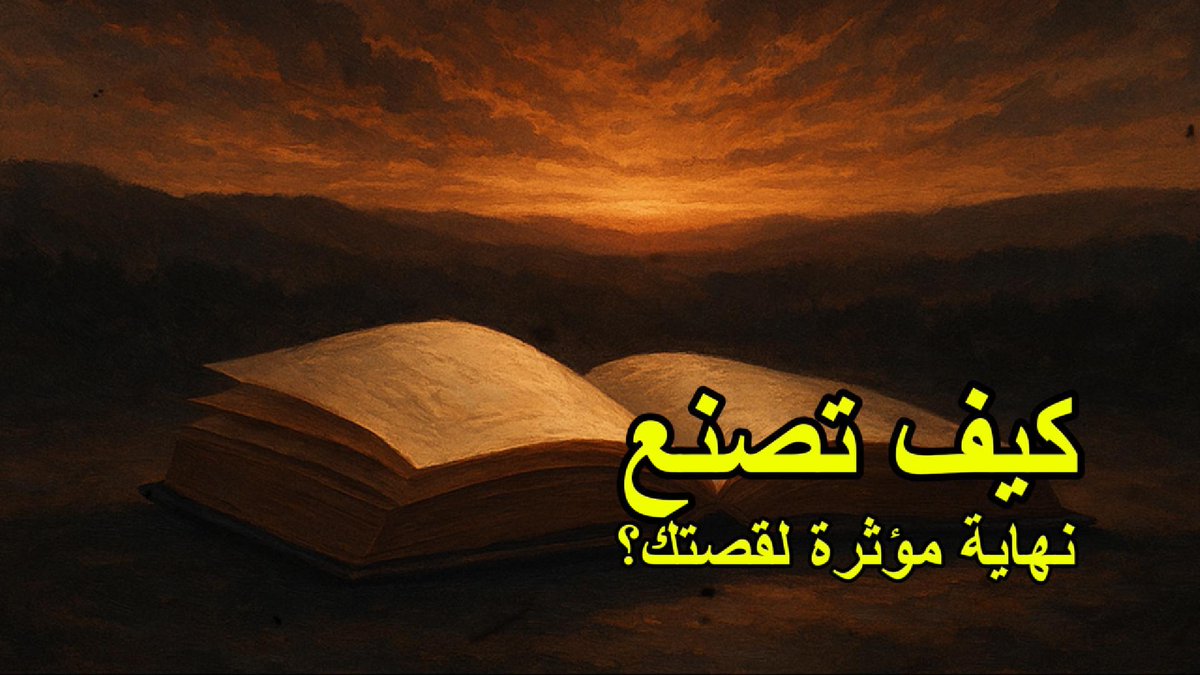 كيف تصنع نهاية مؤثرة لقصتك؟ youtu.be/X4zC-OHRYKY