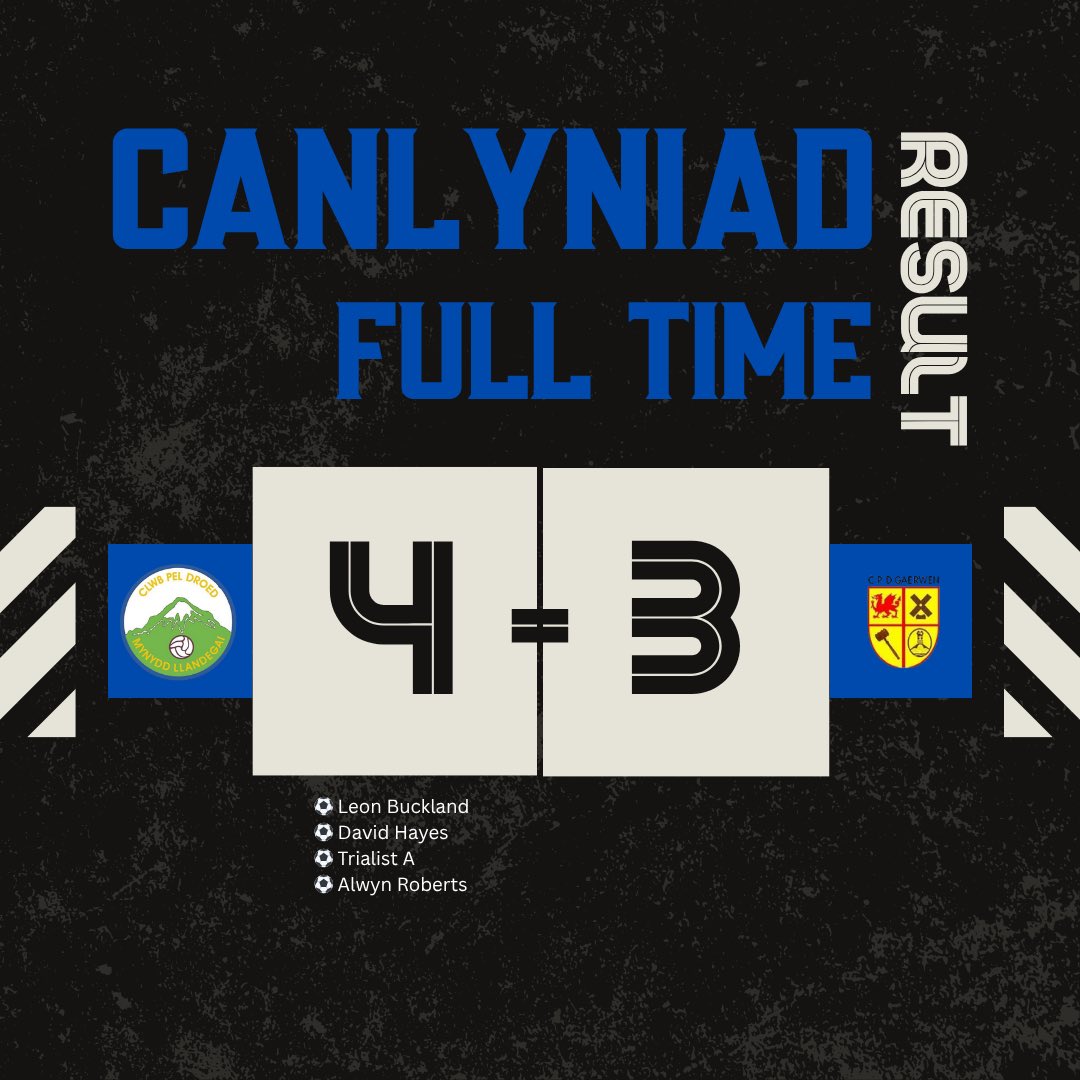 ⚽️ CANLYNIAD TÎM CYNTAF/FIRST TEAM RESULT ⚽️

CPD Mynydd Llandegai FC 4-3 Gaerwen Football Club

Diolch i Gaerwen am y gêm/Thanks to Gaerwen for the game

💙💙💙💙💙💙
