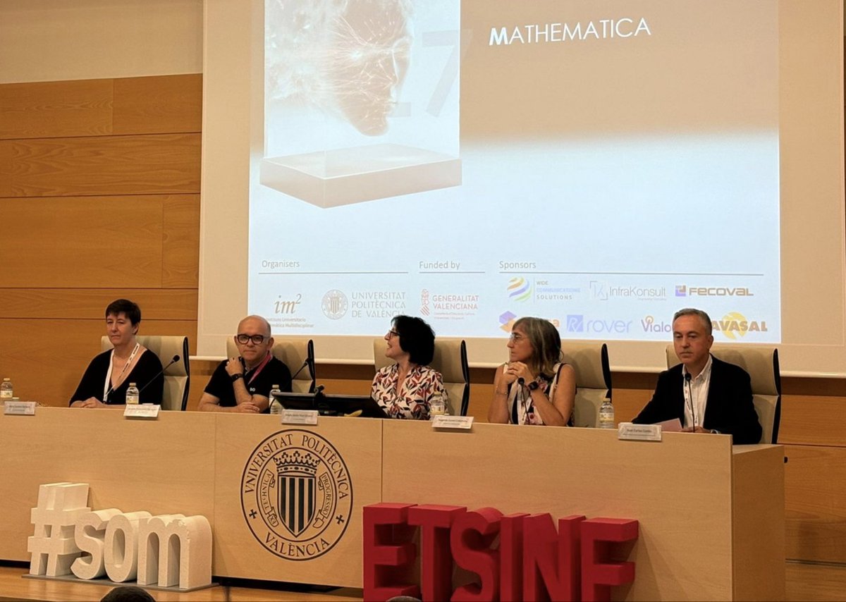 IMM (@imm_upv) on Twitter photo #MMEHB25 Conference opened by
▪️Belén Pico, VR Research <a href="/UPV/">Universitat Politècnica de València</a>
▪️Vicente Pelechano, Director <a href="/etsinfupv/">ETSINF UPV</a>
▪️Begoña Cantó, President Organising Committee
▪️Alicia Cordero, President Scientific Committee
▪️Juan Carlos Cortés, Director <a href="/imm_UPV/">IMM</a> #MMEHB25 Conference opened by
▪️Belén Pico, VR Research <a href="/UPV/">Universitat Politècnica de València</a>
▪️Vicente Pelechano, Director <a href="/etsinfupv/">ETSINF UPV</a>
▪️Begoña Cantó, President Organising Committee
▪️Alicia Cordero, President Scientific Committee
▪️Juan Carlos Cortés, Director <a href="/imm_UPV/">IMM</a>