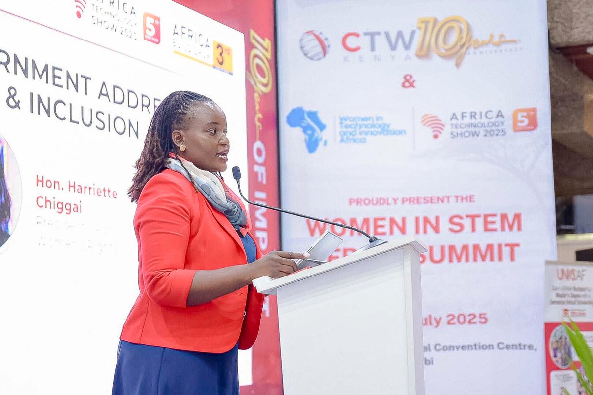The Women in STEM Africa 2025 Summit at KICC Nairobi .

Its important to note Africa’s future will be designed, engineered, and led by women.

We reaffirm our commitment to gender equity in STEM, not just as a justice issue, but as a national development imperative. Through