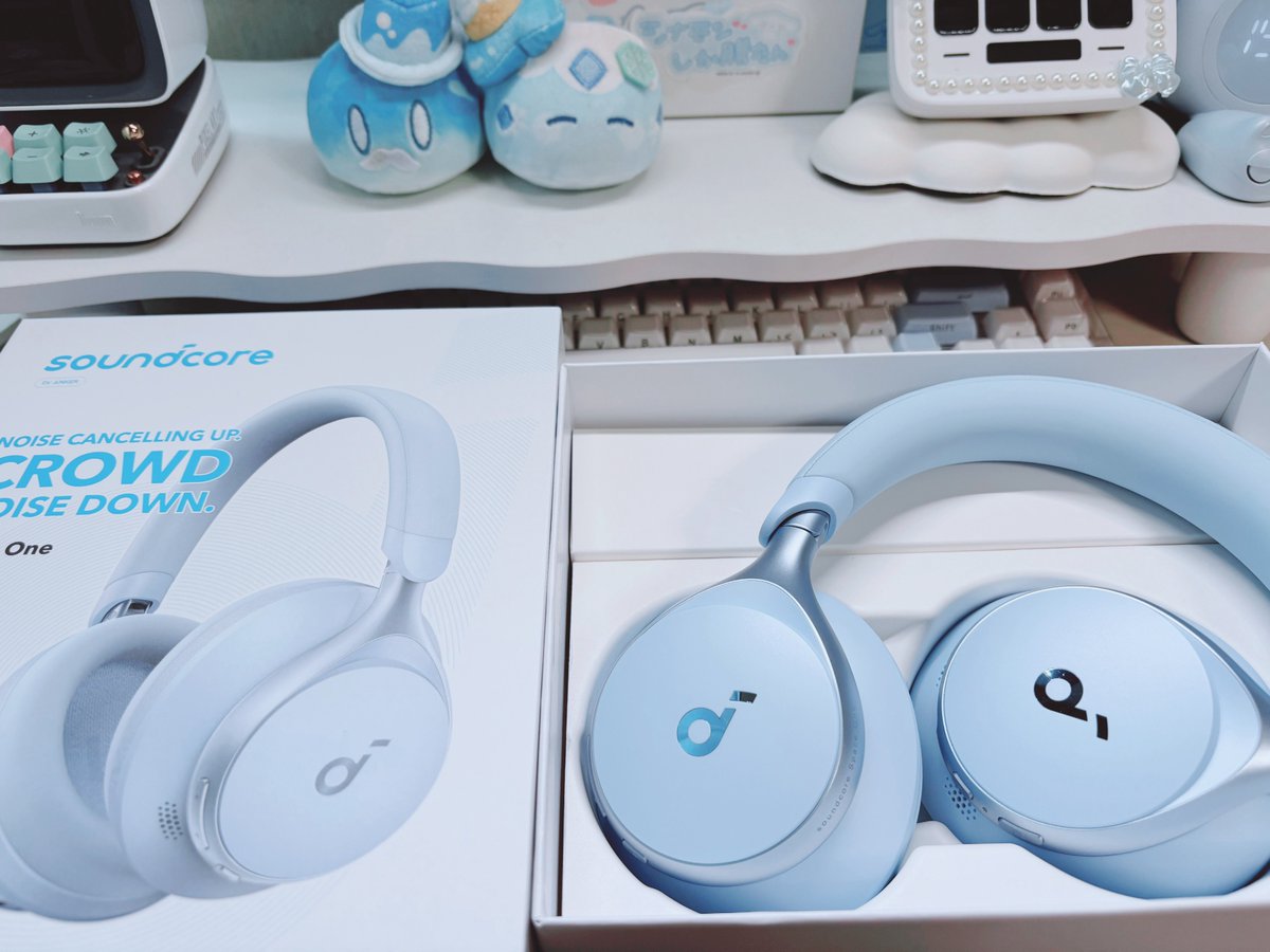 ray_mashiro's tweet image. 𓂃𓈒 𓂂𓏸🩵 
#ANKER #soundcore  #desksetup