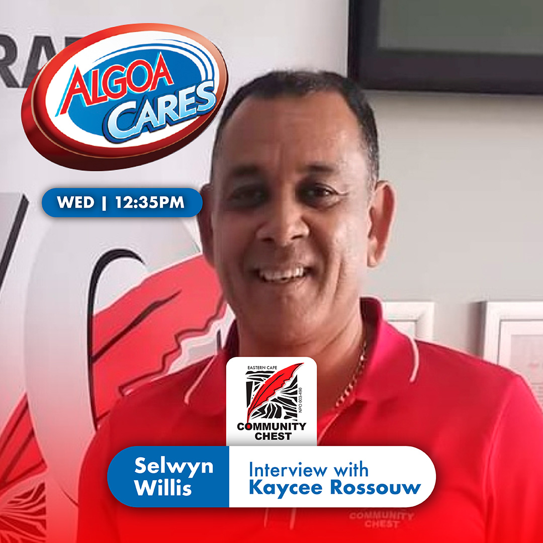 Algoa FM (@algoafm) on Twitter photo This week on #AlgoaCares, <a href="/Kaycee_Rossouw/">Dj Kaycee S.A</a> chats to Selwyn Willis from Community Chest EC🧡. An NPO bridging the gap between need and opportunity through education, healthcare & development.
Tune in at 12:35pm!📻
#AlgoaFM #CommunityChest This week on #AlgoaCares, <a href="/Kaycee_Rossouw/">Dj Kaycee S.A</a> chats to Selwyn Willis from Community Chest EC🧡. An NPO bridging the gap between need and opportunity through education, healthcare & development.
Tune in at 12:35pm!📻
#AlgoaFM #CommunityChest