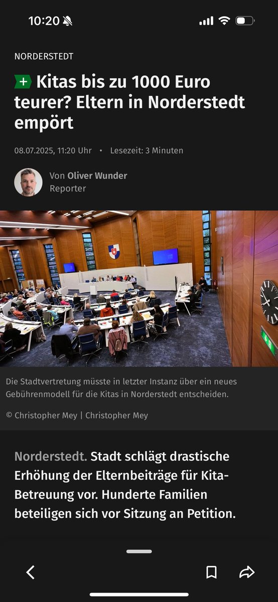 Ich sehe hier keine Entlastung, weder des Mittelstandes noch des kleinen Mannes. Eine vormals finanziell gut aufgestellte Stadt Norderstedt greift zum einfachsten Mittel! Da nutzen auch 9 EUR mehr Kindergeld nichts! <a href="/DGuenther_CDUSH/">Daniel Günther</a> und <a href="/_FriedrichMerz/">Friedrich Merz</a> Zeit das zu verhindern!