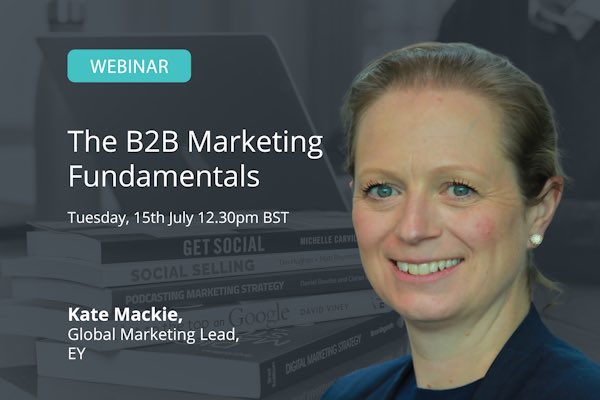 One week to go until our webinar with <a href="/EYnews/">EY</a>' Kate Mackie 🙌
 
We’ll discuss her new book, marketing frameworks, AI, and how marketers in #professionalservices can better communicate their value across the firm.
 
Register here: us02web.zoom.us/webinar/regist…