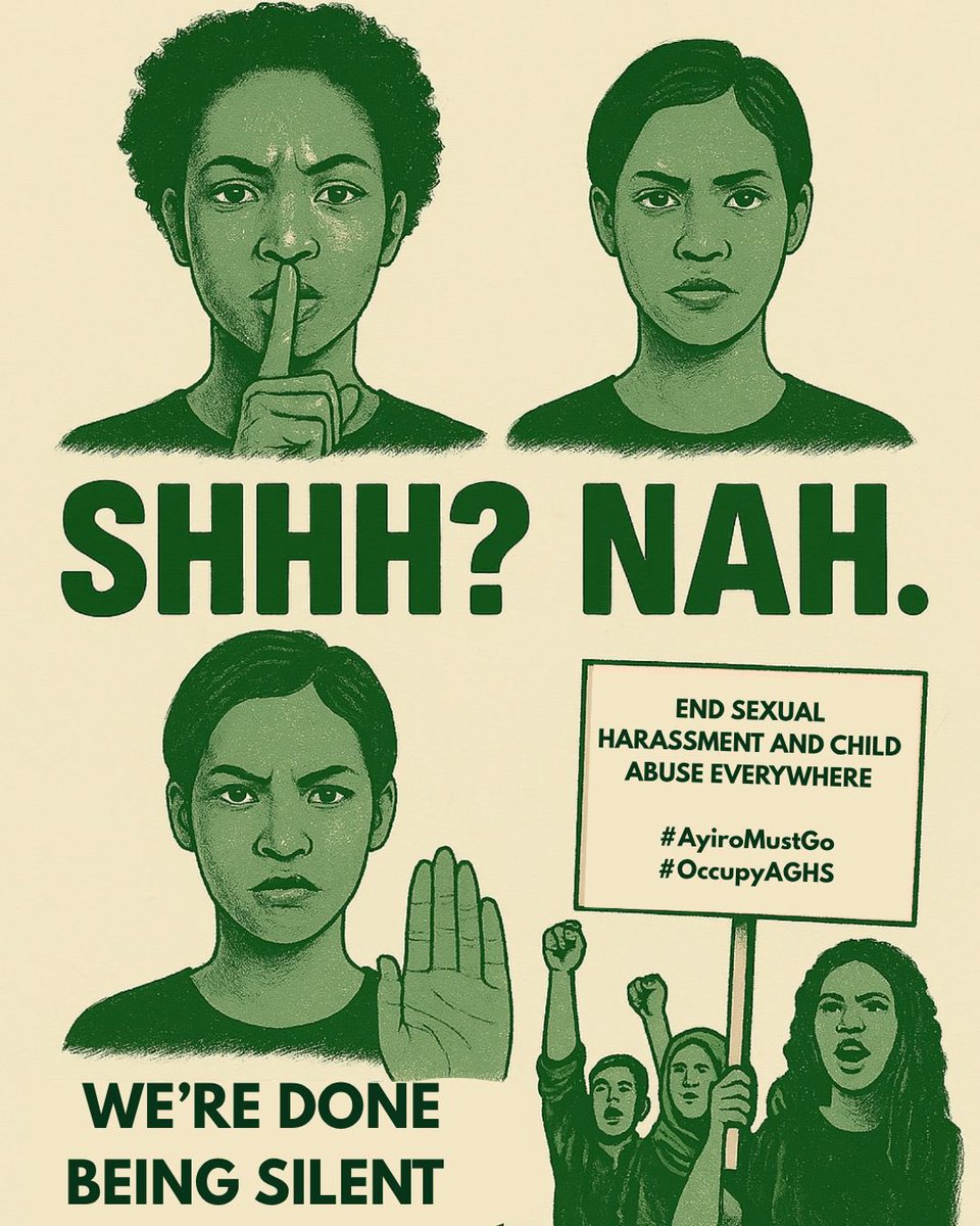 No silence . Silence is a weapon

#AyiroMustGo #AyiroOut #OccupyAlliance #OccupyAGHS