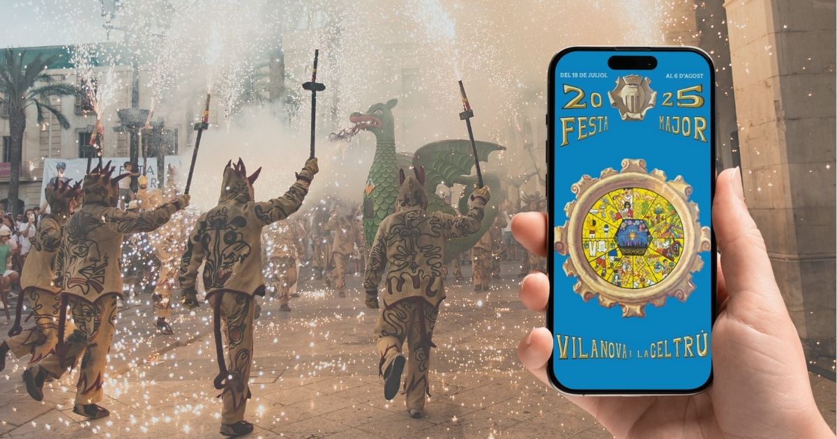 Tota la #FestaMajorVNG al teu mòbil 🤳

🗓️ Programa d'actes
📍 Recorreguts de les cercaviles
📢 Notificacions i alertes d'última hora

Encara no la tens❓
📲 Descarrega-te-la: link.wetown.es/vilanova