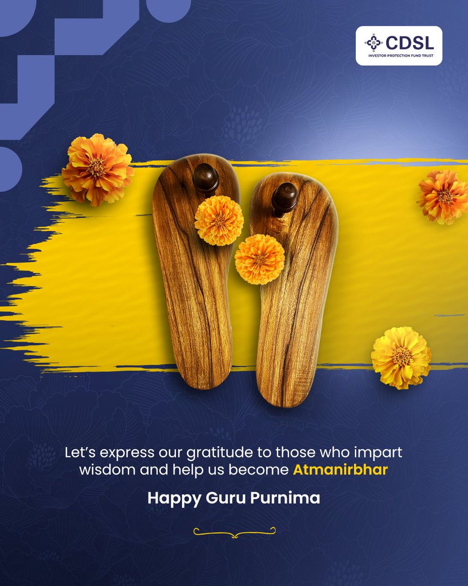CdslIndia's tweet image. Guru Purnima isn’t just about thanking our teachers.
It’s about honoring the wisdom that empowers us to become self-reliant, even when it comes to investing.
#CDSLIndia #CDSL #WisdomOfInvesting #AtmanirbharInvestor #GuruPurnima2025