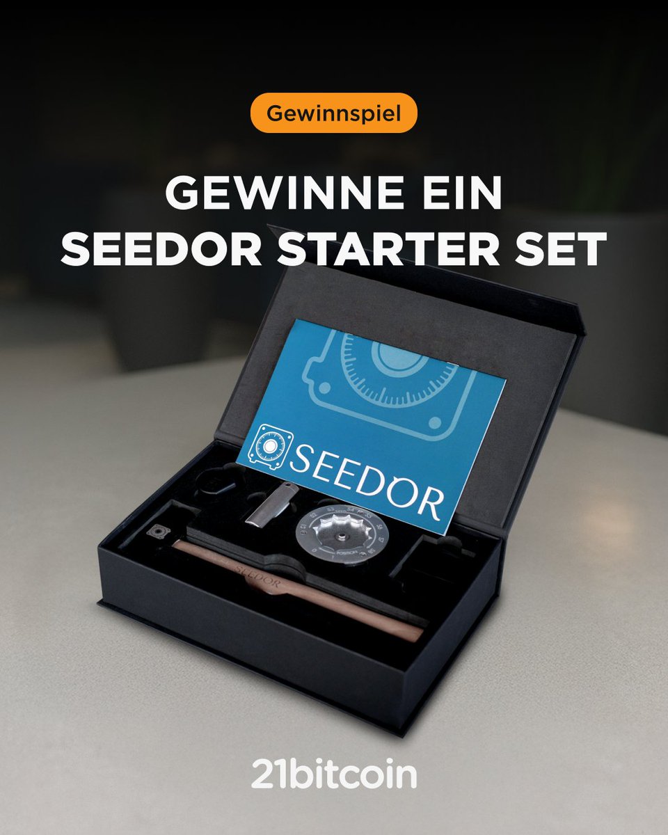 21bitcoin 🇪🇺 (@21bitcoinapp) on Twitter photo Gewinne ein SEEDOR STARTER SET! 🎉
Um teilzunehmen:
➡️ Folge <a href="/seedor_io/">SEEDOR⚡Bitcoin Backup</a> & <a href="/21bitcoinApp/">21bitcoin 🇪🇺</a>
🔁 Teile diesen Beitrag
💬 Kommentiere, warum man seine Bitcoin selbst verwahren sollte
Die Verlosung findet am 16. Juli statt.
Viel Glück! 🍀 Gewinne ein SEEDOR STARTER SET! 🎉
Um teilzunehmen:
➡️ Folge <a href="/seedor_io/">SEEDOR⚡Bitcoin Backup</a> & <a href="/21bitcoinApp/">21bitcoin 🇪🇺</a>
🔁 Teile diesen Beitrag
💬 Kommentiere, warum man seine Bitcoin selbst verwahren sollte
Die Verlosung findet am 16. Juli statt.
Viel Glück! 🍀