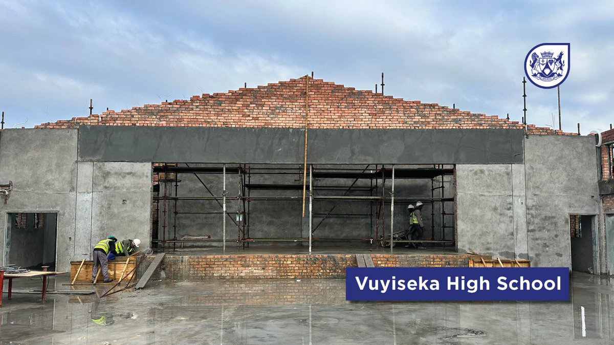 NEW SCHOOL:

A school hall is also being added to Vuyiseka High School No. 2 in Philippi, which already has a separate “streaming hall” – a resource centre for digital learning!