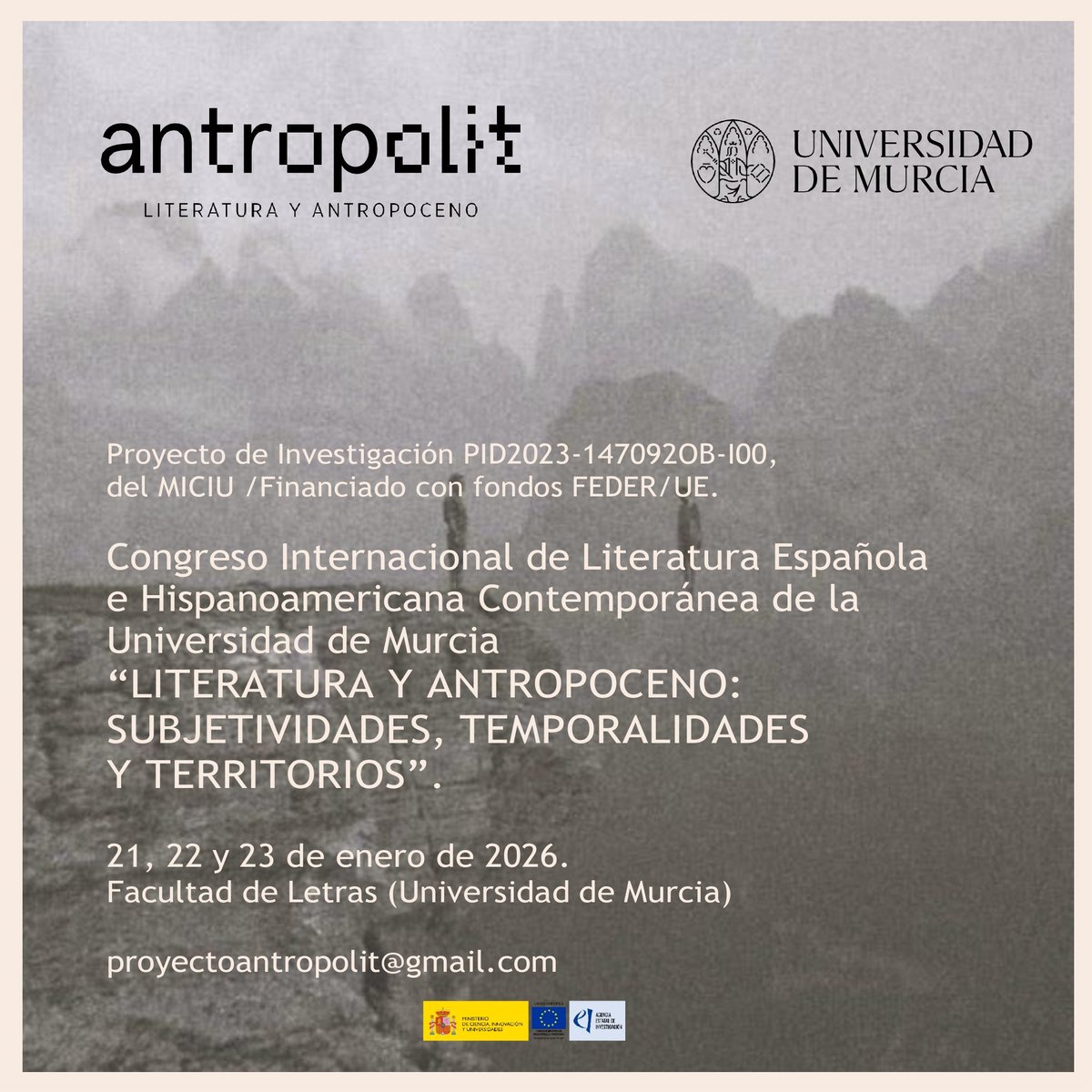 Jesuspachecoprz's tweet image. Pequeño recordatorio importantísimo: en enero tenemos un congreso superguay en Murcia, por lo que DEBÉIS enviar cosas, cosas antropocénicas. ✍️🏼🧐