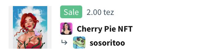 Cherry_Pie_NFT's tweet image. Good morning ❤️🔥
Thank you @sosoritoo so much 💞 you know how I appreciate your support and words 🫂