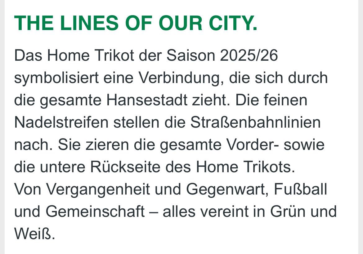 TimonKPunkt's tweet photo. Nach dem Spiel dann den Auswärtsfahrern anhand des Trikots erklären ob sie mit der 3e, 6 oder 10 am besten zum HBF Bremen kommen.  
@werderbremen 

#werdertrikot https://t.co/iXGcUrDof8