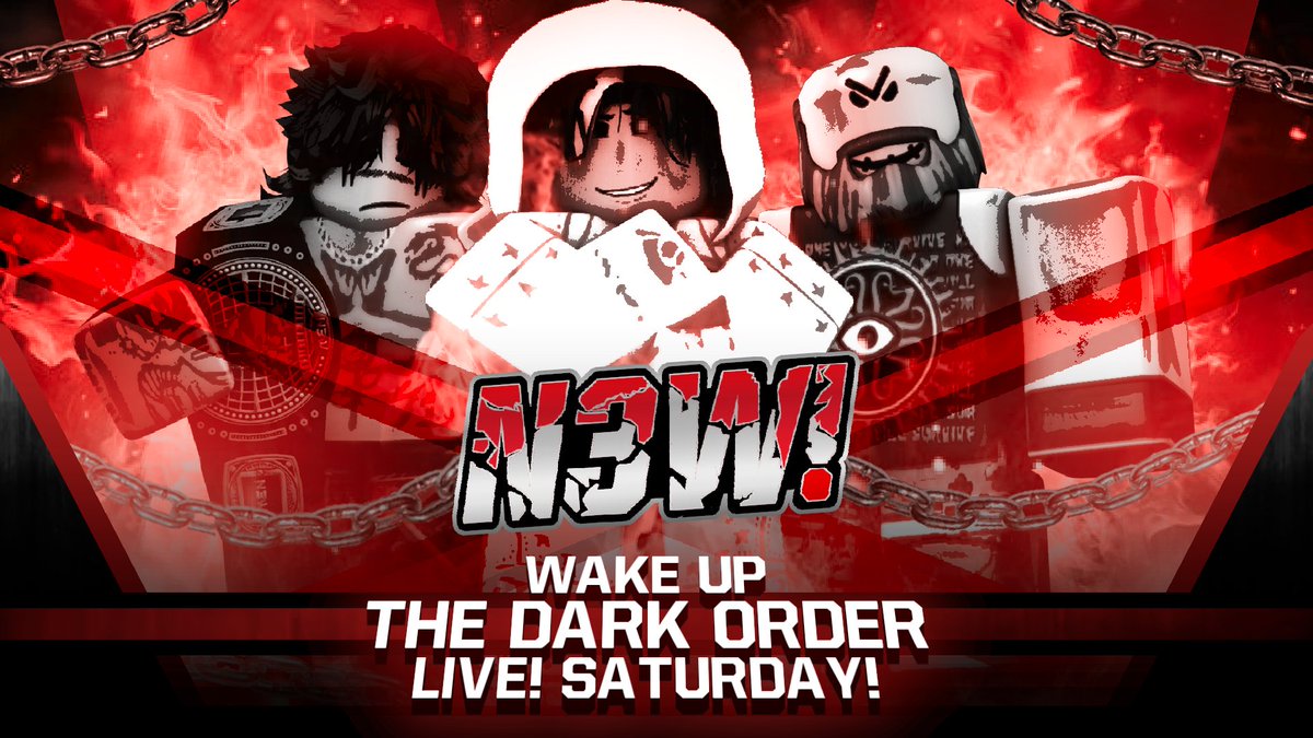 After turning on the N3W Universe, CJ Storm has joined his new brothers, in the #DarkOrder

THEY ARE HERE LIVE THIS SATURDAY!

#ELITEN3W
