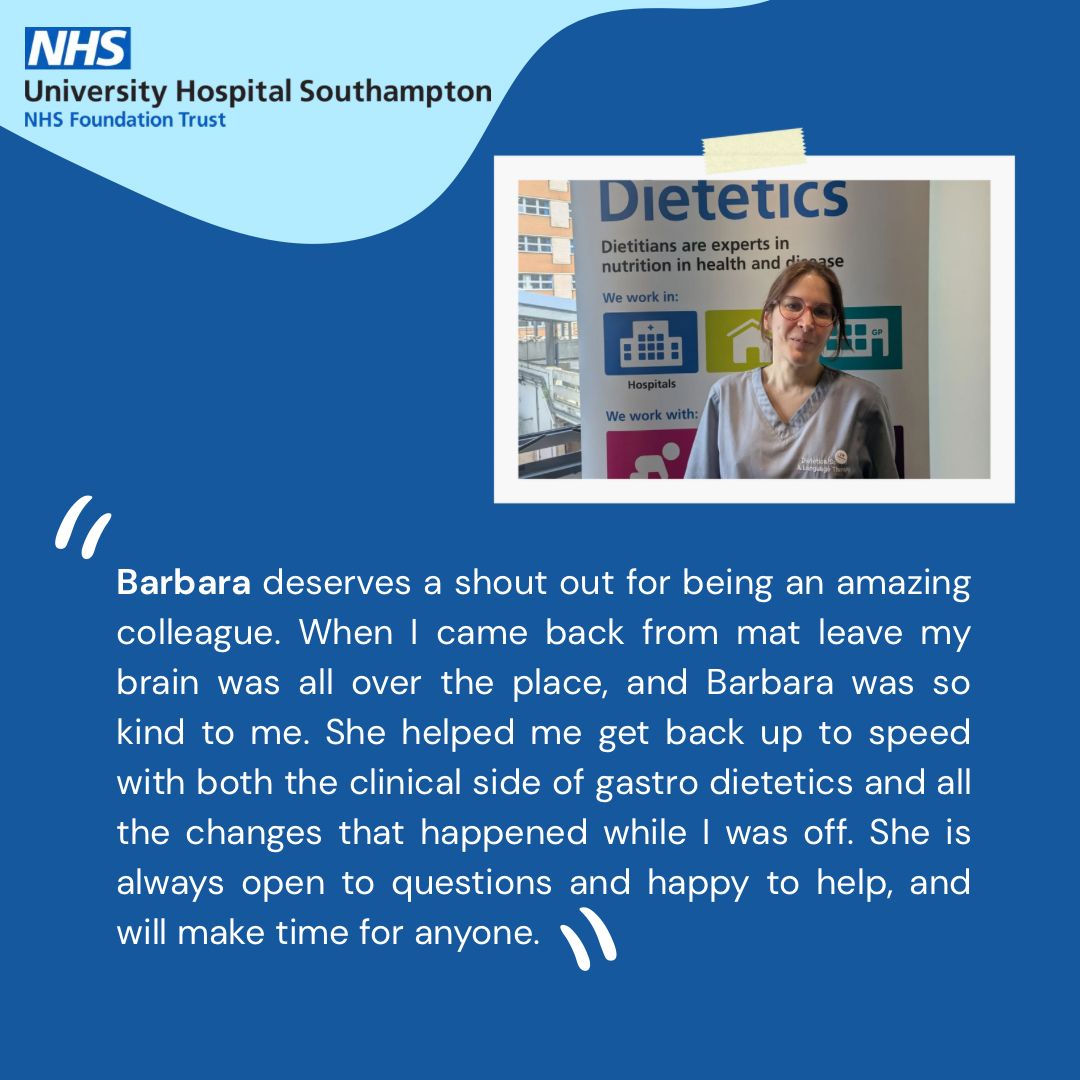 UHS_Dietitians's tweet image. Every week is dietitian’s week for us! We thought it would be nice to reflect on the Celebrating Progress theme, so we asked our colleagues for nominations to thank members of our team! ❤️ #dietetics @UHSFT