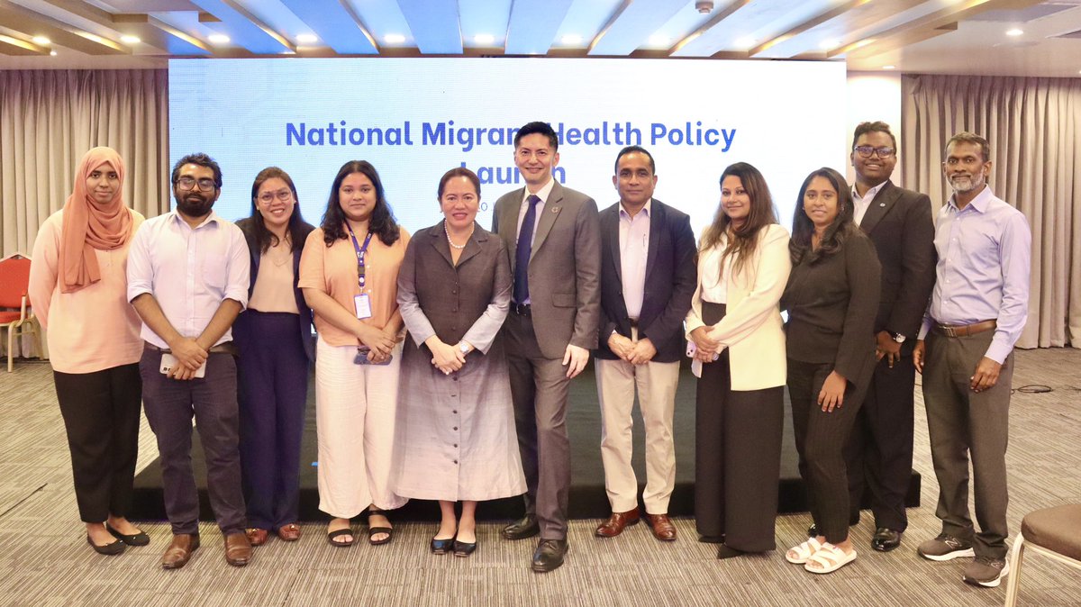 Iori Kato🇺🇳IOM (@iori_iom) on Twitter photo Grateful and inspired to meet with <a href="/UNmigration/">IOM - UN Migration 🇺🇳</a> #IOM teams both in #SriLanka & #Maldives led by COM @KristinBParco! 👍🏻
Thank you very much for your important work and dedication to supporting #migrant workers, communities affected by climate change and others in🇱🇰,🇲🇻and beyond!🙏🏻 Grateful and inspired to meet with <a href="/UNmigration/">IOM - UN Migration 🇺🇳</a> #IOM teams both in #SriLanka & #Maldives led by COM @KristinBParco! 👍🏻
Thank you very much for your important work and dedication to supporting #migrant workers, communities affected by climate change and others in🇱🇰,🇲🇻and beyond!🙏🏻
