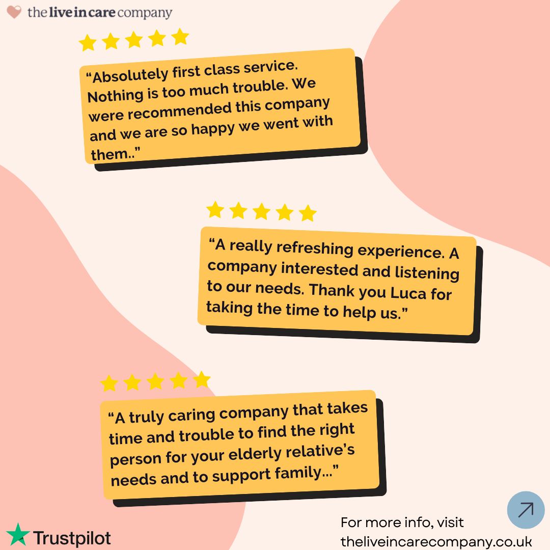 From finding the right match for your relative to offering truly attentive support, we're dedicated to making a real difference.  zurl.co/r0Kz5

#CQCregistered #theliveincarecompany #homecare #qualitycare #alternativecare #carecommunity #caresupport #trustpilot #reviews