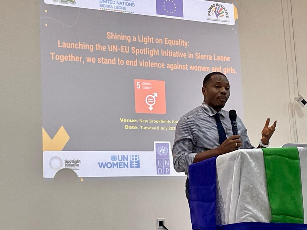 IrlEmbFreetown's tweet image. 🇮🇪🇸🇱 Yesterday, we proudly joined partners in launching the Spotlight Initiative in Sierra Leone, a global EU-UN partnership to end violence against women and girls. Ireland remains committed to advancing gender equality and protecting human rights. #SpotlightInitiative #EndGBV