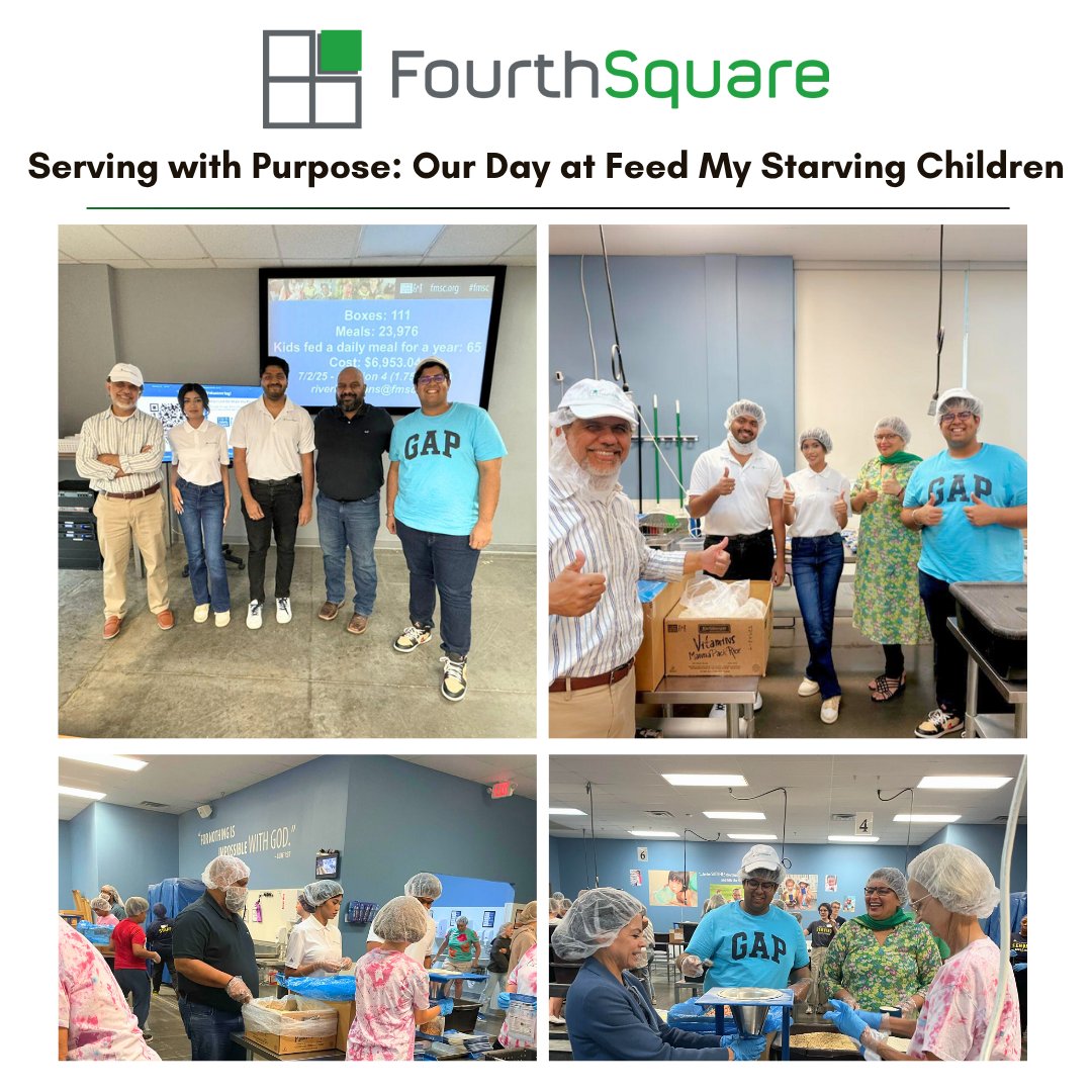FourthSq's tweet image. 𝐌𝐚𝐤𝐢𝐧𝐠 𝐚 𝐃𝐢𝐟𝐟𝐞𝐫𝐞𝐧𝐜𝐞: 𝐎𝐮𝐫 #𝐕𝐨𝐥𝐮𝐧𝐭𝐞𝐞𝐫𝐢𝐧𝐠𝐃𝐚𝐲 @fmsc_org 
On July 2, Team FourthSquare packed 111 boxes (equivalent to 23,976 meals!) at @fmsc_org to provide a year&apos;s worth of food for 65 kids.A powerful day of purpose, impact, and teamwork. 
 #FMSC