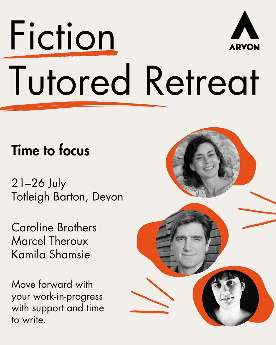 Arvon (@arvonfoundation) on Twitter photo Come away to Devon in two weeks' time for a special week dedicated to your fiction writing. With <a href="/CaroBrothers/">Caroline Brothers</a>, Marcel Theroux, and <a href="/kamilashamsie/">Kamila Shamsie</a> arvon.org/writing-course… Come away to Devon in two weeks' time for a special week dedicated to your fiction writing. With <a href="/CaroBrothers/">Caroline Brothers</a>, Marcel Theroux, and <a href="/kamilashamsie/">Kamila Shamsie</a> arvon.org/writing-course…