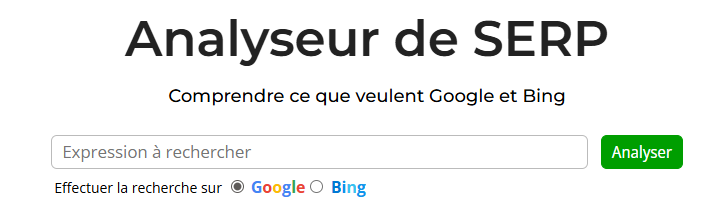 L'analyseur de SERP d'Alyze fonctionne désormais aussi avec Bing ! alyze.info/SERP-Analysis