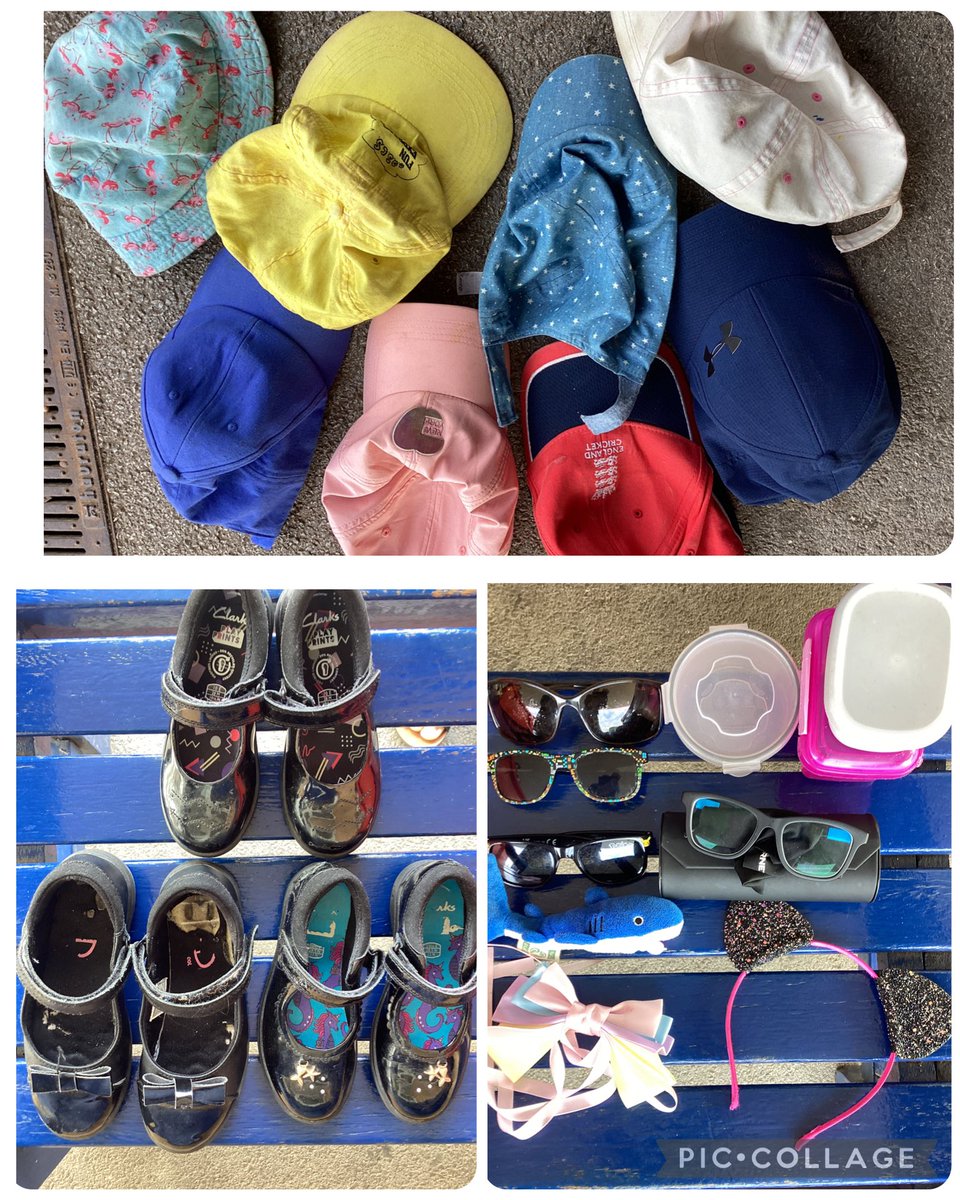 Lots of lost property items waiting to be claimed. We are also overrun with jumpers and cardigans all unnamed. Please take a look outside the small hall.