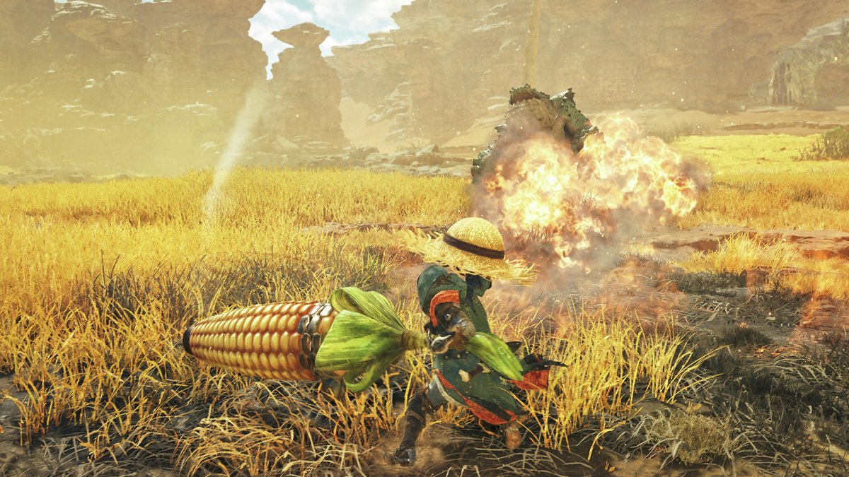 『モンハンワイルズ』に【砲モロコシ】が7月23日から登場！ おなじみの“トウモロコシ風”ガンランス
news.denfaminicogamer.jp/news/2507092a

防具【一枚羽根の首飾りα】やオトモ装備【ネコ鈴の首輪α】を生産可能となる新たなイベントクエストとチャレンジクエストが本日7月9日より配信開始