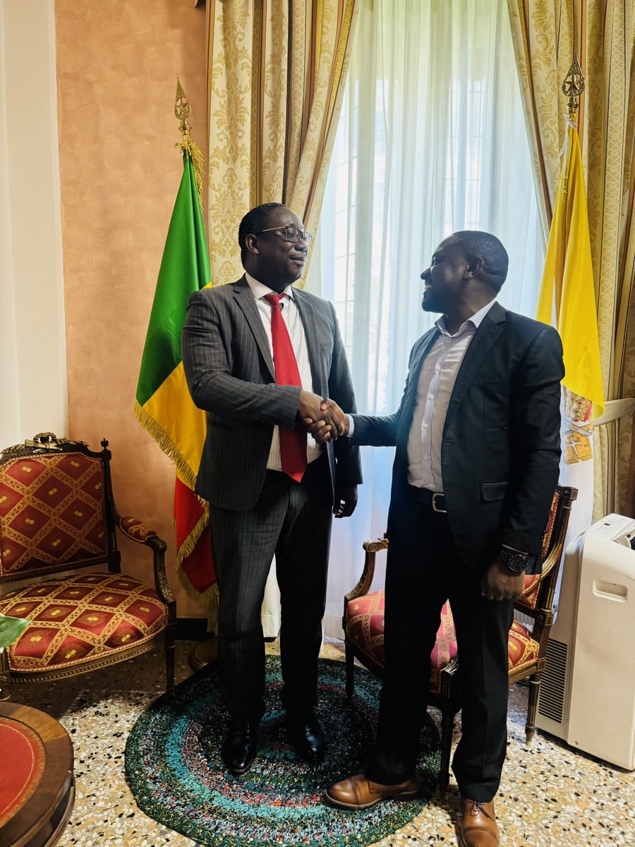 Great reconnecting with Amb. Isidor Marcel Sene after 5 yrs,now in his new role as Senegal’s Ambassador to the Vatican.We reminisced our time at UNEP in Nairobi and discussed potential areas of collaboration in his new role including faith-based climate action, promoting the