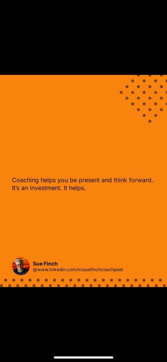 Coaching brought me to coaching…