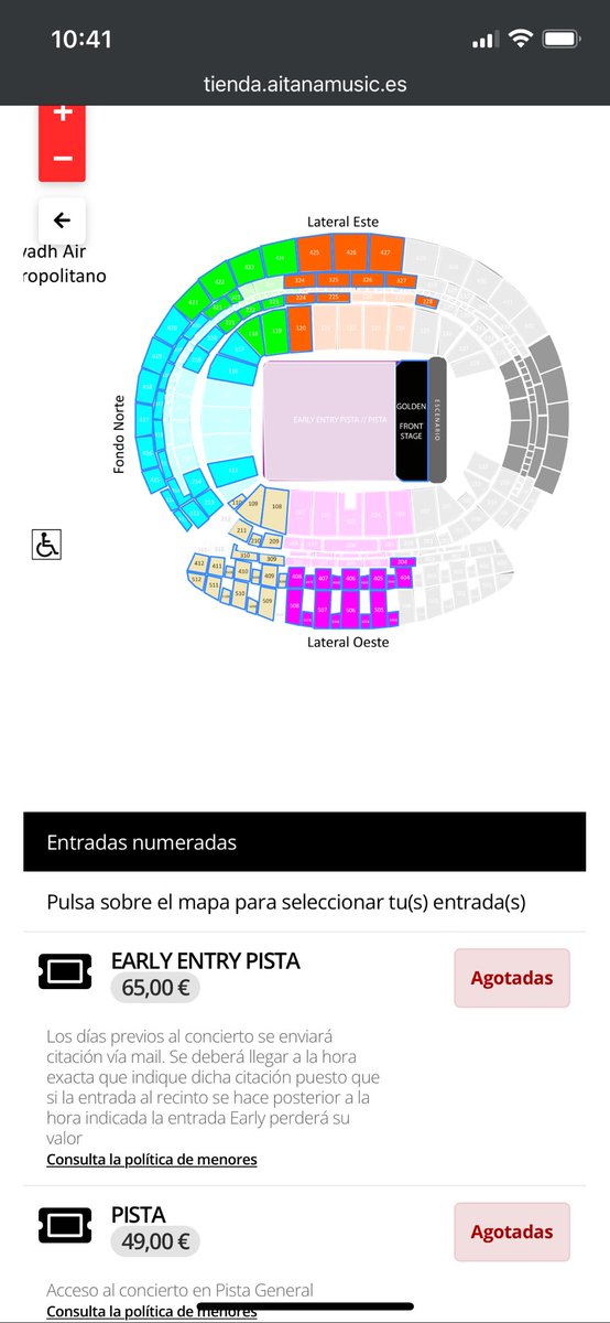 AITANA_TOUR's tweet photo. METROPOLITANO (1) - Aitana

Consigue hacer SOLD OUT🚨 en las entradas de pista trasera!! 

Últimas entradas: https://t.co/eQQsPtSRTG https://t.co/xExxOMDUw2