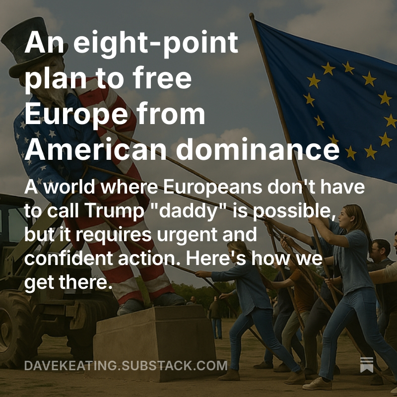 My take on why #NATO must be dismantled if Europe wants to be free: davekeating.substack.com/p/an-eight-poi…

"Rutte isn’t the problem. The problem is NATO. With the way it has been set up over all these years, NATO can never be a real alliance of equals. It is structured as an American military