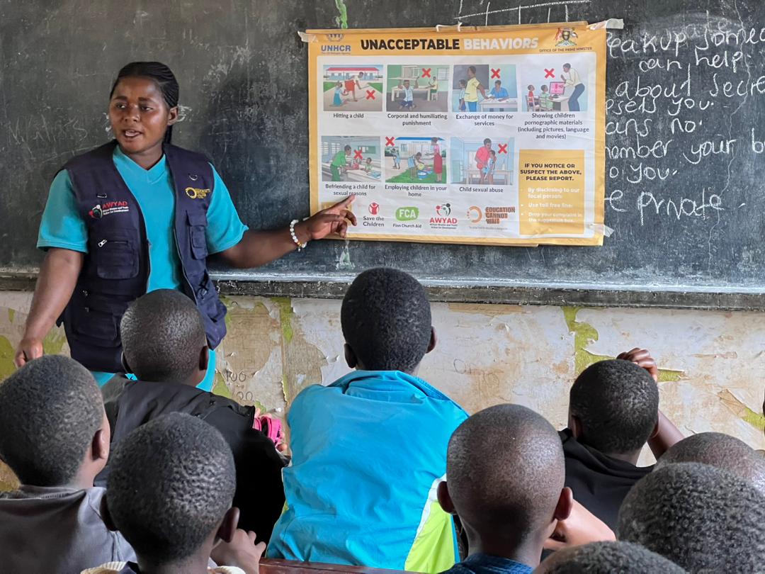 AWYAD_UG's tweet image. At Bukere Primary School, located in Kyaka II Refugee Settlement 📍, AWYAD is actively equipping students with self-protection strategies through comprehensive training.

 This initiative is part of the #IncreasingAccessToSafeandInclusiveEducation (IASIE) project, funded by…