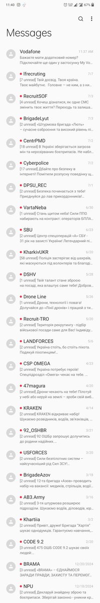 blia's tweet image. Сучасний інбокс українця виглядає якось так. Обирай що хочеш 👀